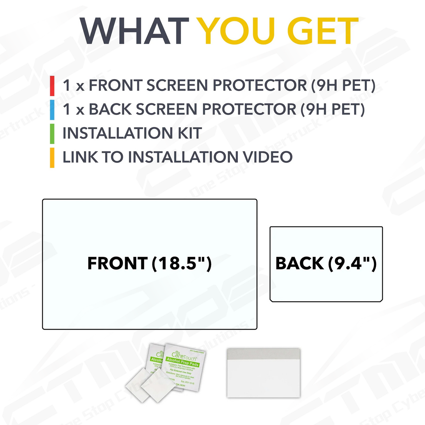 Front & Back Screen Protector for Cybertruck 2024+ CTmods