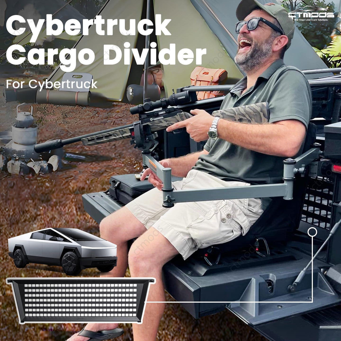 Cybertruck Accessories Cargo Divider CTmods®