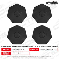 Center Hub Caps for Tesla Cybertruck (Set of 4) - 20" Wheel Covers CTmods