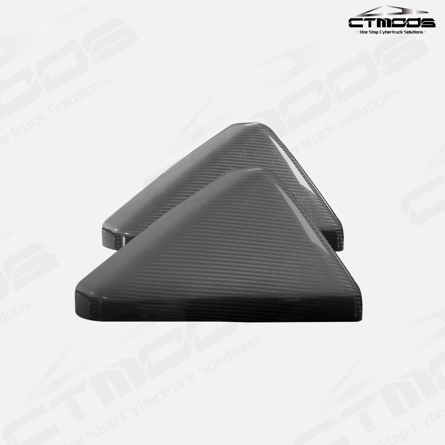 Real Carbon Fiber Side View Mirror Covers for Cybertruck, Left and Right Set | CTmods