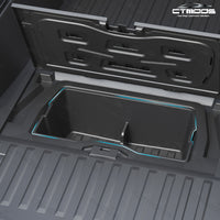 Tesla Cybertruck Accessories Rear Underseat Storage Tool Box Rear Under Trunk Floor Mat Dividers Transport Organizer CTmods®