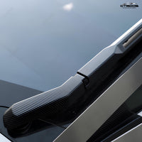 Cybertruck Windshield Wiper Blade Covers Truck Accessories CTmods® (Carbon Fiber Pattern ABS)