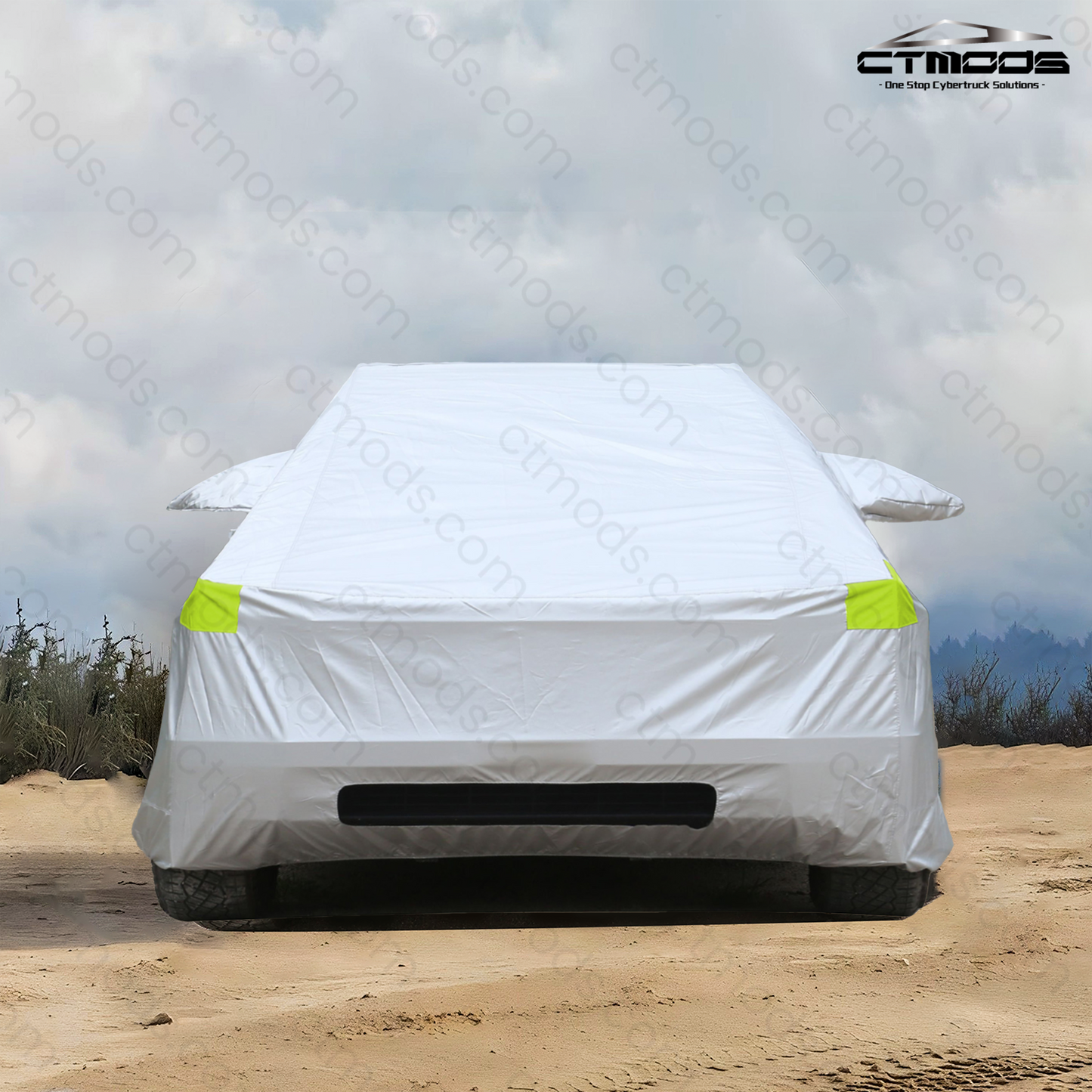 Tesla Cybertruck Accessories All Weather Car Covers Waterproof Car Cover with Zipper Door Windproof Band All-Season Protection CTmods®