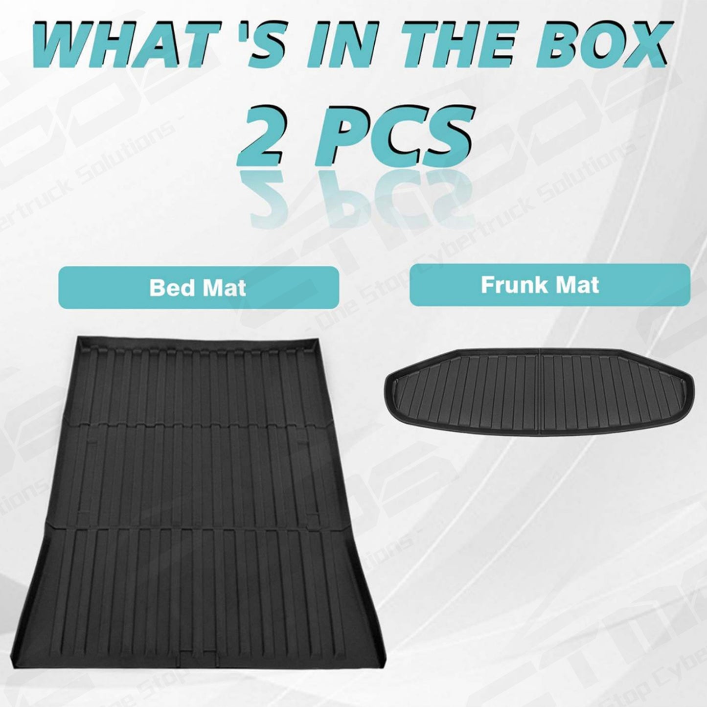 Bundle of Frunk Mat and Truck Bed Mat for Cybertruck Accessories CTmods