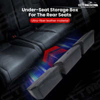 Cybertruck Underseat Storage Box Foldable Leather Organizer Bin Bag CTmods