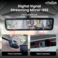 Streaming Rearview Mirror Recorder 1080P HD DVR Dual Way Video Recorder with LVDS Signal WiFi Anti Glare CTmods®