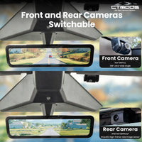 Streaming Rearview Mirror Recorder 1080P HD DVR Dual Way Video Recorder with LVDS Signal WiFi Anti Glare CTmods®