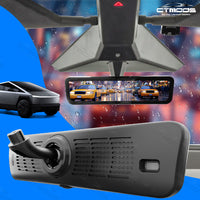 Streaming Rearview Mirror Recorder 1080P HD DVR Dual Way Video Recorder with LVDS Signal WiFi Anti Glare CTmods®