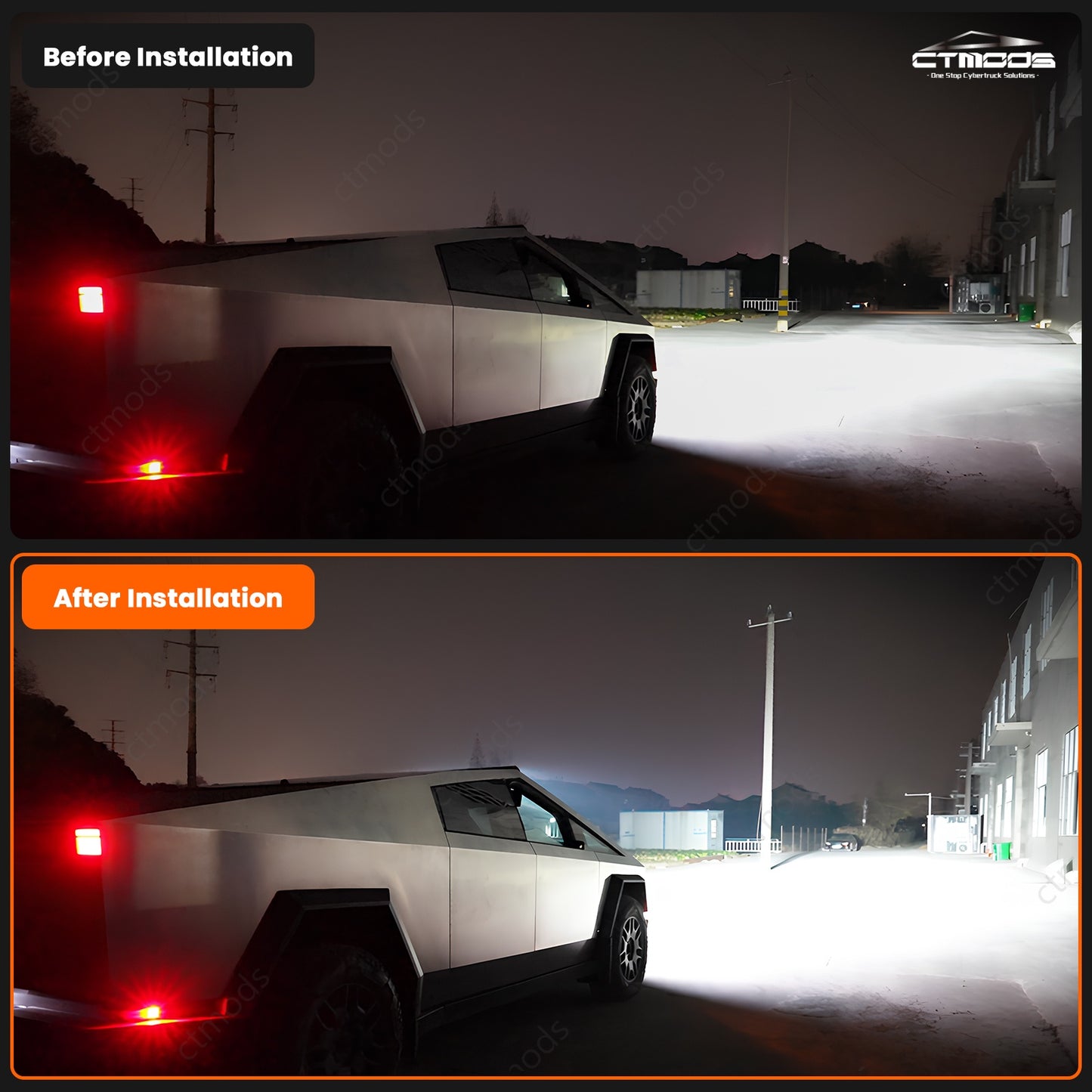 Tesla Cybertruck Off Road Lightbar Roof Spotlights Light Exterior Accessories LED Lights Off-Road Headlight Bar Flood Spot Beam Off-Road CTmods®