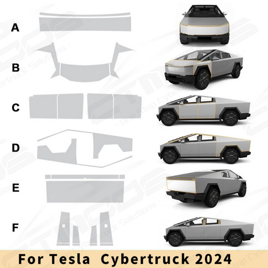 TPU Invisible Full Car Paint Protection Film-Paint Protection Film for Cybertruck CTmods